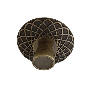 Dinar Çekmece Dolap Kapak Kulpu Kulbu 32 Mm Antik Sarı Metal Kulp