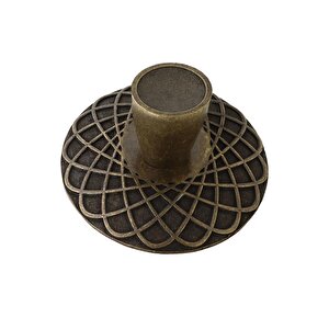 Dinar Çekmece Dolap Kapak Kulpu Kulbu 32 Mm Antik Sarı Metal Kulp