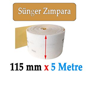 Ahşap Sünger Zımpara Kağıdı Mutfak Banyo Bulaşık Süngeri Bant Kağıt Süngerli Zımpara 5 Metre 150 Kum
