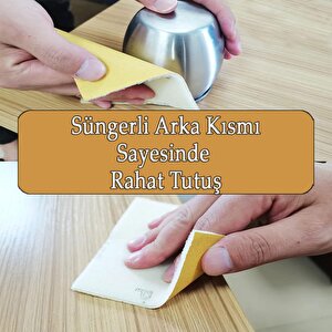 Ahşap Sünger Zımpara Kağıdı Mutfak Banyo Bulaşık Süngeri Bant Kağıt Süngerli Zımpara 5 Metre 150 Kum