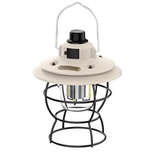 Powermaster Pm-16042 Retro Nostaljik Şarjlı Kamp Lambası Filament + Smd Ledli