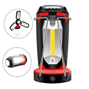 Mx-8801 3xcob Led+ 3w Led Çok Fonksi̇yonlu Çalişma - Kamp Lambasi
