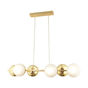 Berca 6li Gold Avi̇ze Modern Mutfak Yemek Masası Üstü Yatak Odası Salon Avize