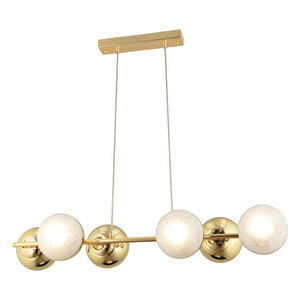 Berca 6li Gold Avi̇ze Modern Mutfak Yemek Masası Üstü Yatak Odası Salon Avize