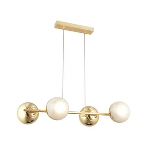 Berca 4lü Gold Avi̇ze Modern Mutfak Yemek Masası Üstü Yatak Odası Salon Avize