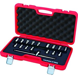 İzeltaş 1/2" Lokmalı Allen Uç Ve Star (tork) Uç Takımı 17 Parça