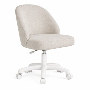 Yeni Joy Çocuk ve Genç Odası Amortisörlü Tekerlekli Çalışma Sandalyesi Krem