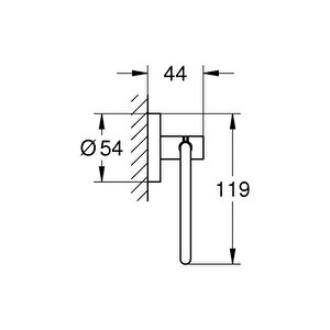 Grohe Essentials Tuvalet Kağıtlığı - 40689001