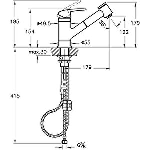Artema A41864 Harmony Pull Out Evıye Bataryası