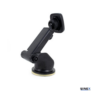 Winex Mıknatıslı 360° Araç İçi Mıknatıslı Telefon Tutucu Siyah