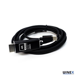 Winex Type-c To 4k Ultra Hd 60hz Hdmi 2m Görüntü Aktarım Kablosu