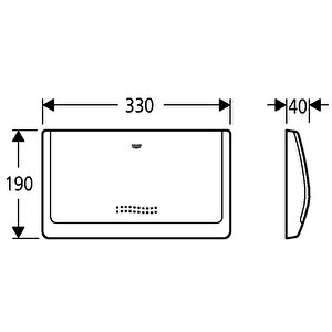 Kumanda Paneli 6 Lt. Start/stop Mat Krom - 37053000
