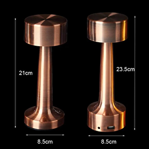Rose Gold Dokunmatik 3 Kademeli Led Masa Lambası