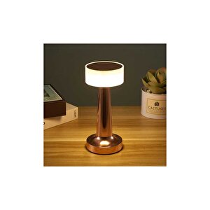 Rose Gold Dokunmatik 3 Kademeli Led Masa Lambası