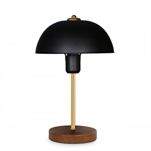 North Home Mantar Başlıklı Metal Abajur Salon Ofis Cafe İşletme Masa Lambası
