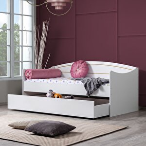 Akasya Yavrulu Karyola - Beyaz + 1 Adet Comfort Yatak