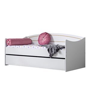 Akasya Yavrulu Karyola - Beyaz + 2 Adet Comfort Yatak