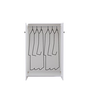 White Ranza Dolap Masa + 1 Adet Comfort Yatak