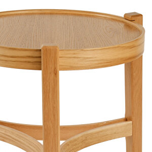 Ren Meşe Yan Sehpalı İkili Orta Sehpa