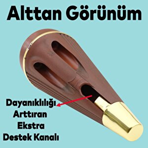 İron 6'lı Set Mobilya Tv Ünitesi Çekyat Koltuk Kanepe Destek Ayağı 15 Cm Ceviz Ayak M8 Civatalı