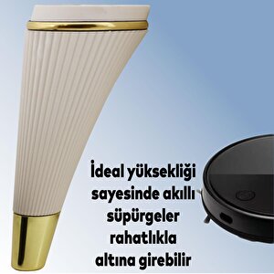 İron 6'lı Set Mobilya Tv Ünitesi Çekyat Koltuk Kanepe Destek Ayağı 19 Cm Aytaşı Ayak M8 Civatalı