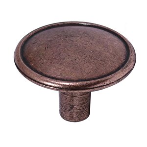 Art Düğme Kulp Daire Çekmece Mutfak Dolap Kapak Kulpu Kulbu Metal Tek Vidalı Kulp Antik Bakır
