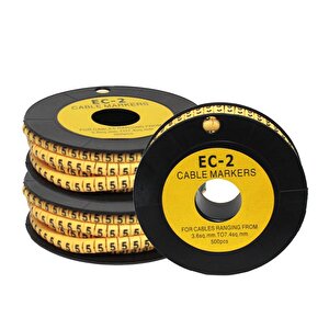 Plasti̇m Ec2-5 Kablo Markalama-5 (4.00-16.00 Mm)