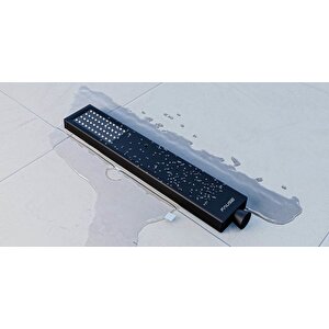 Sürgülü Duş Seti Pirinç Başlık Siyah Kss102-b