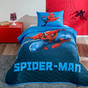 Spider-man Focus Lisanslı Yatak Örtüsü + Yastık Kılıfı