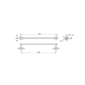 Vitra Base 200 Krom Uzun Havluluk