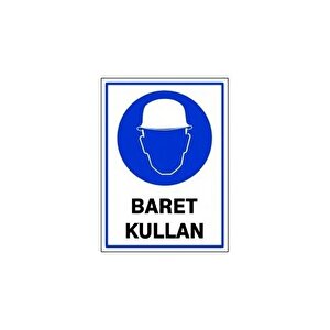 Pvc Levha "baret Kullan" 25x35 Cm