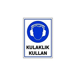 Pvc Levha "kulaklık Kullan" 25x35 Cm