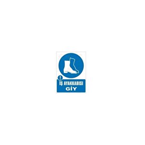 Pvc Levha "i̇ş Ayakkabısı Giy" 25x35 Cm