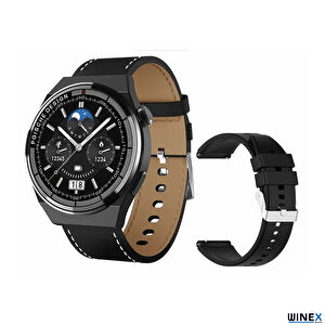 Winex 2024 Watch Gt3 Max Android İos Harmonyos Uyumlu Akıllı Saat Siyah
