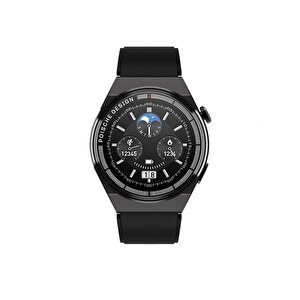 ScHitec 2024 Watch GT3 Max Android İos HarmonyOs Uyumlu Akıllı Saat Siyah