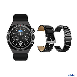 ScHitec 2024 Watch GT3 Max Android İos HarmonyOs Uyumlu Akıllı Saat Siyah