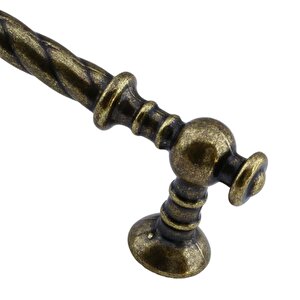 Burgu Eskitme Antik Sarı 96 Mm Metal Mobilya Mutfak Çekmece Kapak Dolap Dolabı Kulpu Kulbu Kulpları