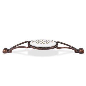 Seçil (128 Mm-12.8 Cm) Eskitme Antik Bakır Metal Mobilya Mutfak Çekmece Dolap Kulpu Kulbu Kulpları