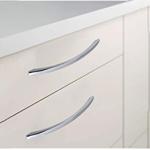 Berilay (224 Mm - 22.4 Cm) Mobilya Mutfak Çekmece Dolabı Dolap Kulpu Kulbu Krom Metal Kulpları