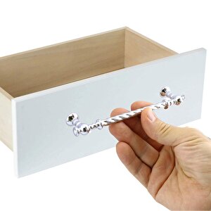 Burgu Mobilya Mutfak Dolabı Çekmece Dolap Kulpu Kulpları Kulbu Krom (128 Mm-12.8 Cm) Metal Kulp