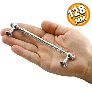 Burgu Mobilya Mutfak Dolabı Çekmece Dolap Kulpu Kulpları Kulbu Krom (128 Mm-12.8 Cm) Metal Kulp