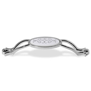 Erdem Çekmece Dolap Dolabı Kulpu Kulbu Krom Gri Metal Kulp (128 Mm-12.8 Cm) (4 Adet) Mobilya Mutfak