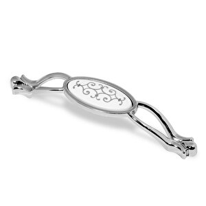 Erdem Çekmece Dolap Dolabı Kulpu Kulbu Krom Gri Metal Kulp (128 Mm-12.8 Cm) (4 Adet) Mobilya Mutfak