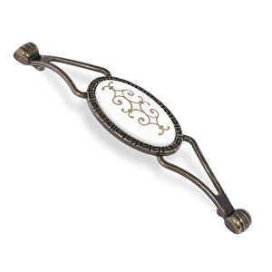 Seçil Eskitme Antik Sarı Metal (128 Mm-12.8 Cm) Mobilya Mutfak Çekmece Dolap Kulpu Kulbu Kulpları