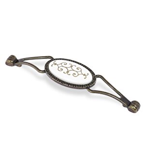 Seçil Eskitme Antik Sarı Metal (128 Mm-12.8 Cm) Mobilya Mutfak Çekmece Dolap Kulpu Kulbu Kulpları