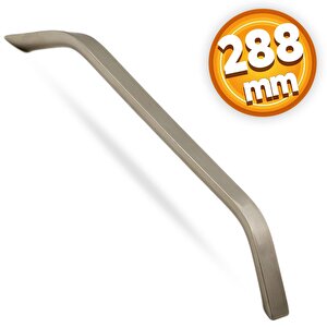 Volga Mobilya Mutfak Dolap Dolabı Kapak Çekmece Kulpu Kulpları Kulbu 288 Mm Inox Metal Kulp