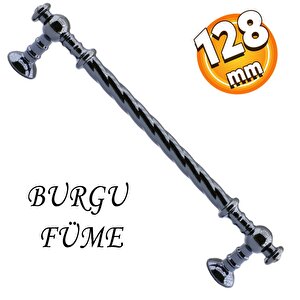 Burgu Mobilya Mutfak Dolabı Çekmece Dolap Kapak Kulpu Kulbu Füme 128 Mm Metal Kulp