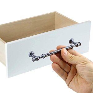 Burgu Mobilya Mutfak Dolabı Çekmece Dolap Kapak Kulpu Kulbu Füme 128 Mm Metal Kulp