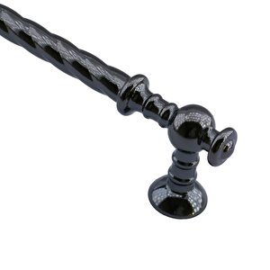 Burgu Mobilya Mutfak Dolabı Çekmece Dolap Kapak Kulpu Kulbu Füme 128 Mm Metal Kulp