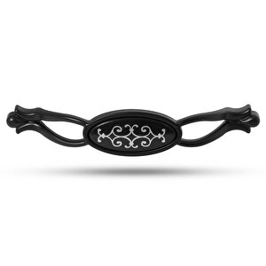 Erdem Çekmece Dolap Dolabı Kulpu Kulbu Siyah Metal Kulpları (128 Mm-12.8 Cm) (4 Adet) Mobilya Mutfak